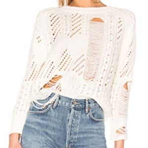 By The Way Distressed Sweater